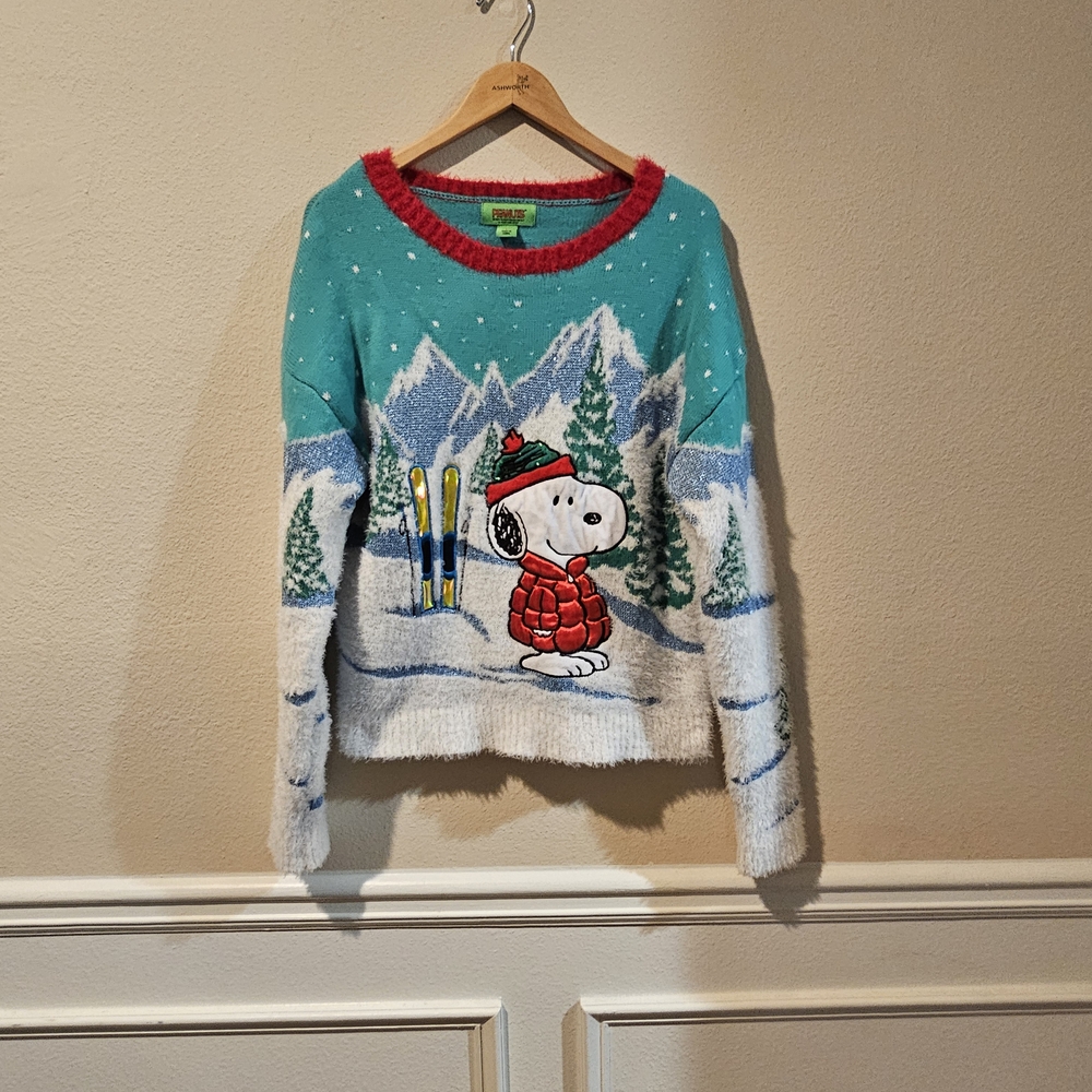 PEANUTS Snoopy Skiing Sweater